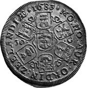 Netherlands 30 Gulden (Pattern) KM# Pn7 MO HO AUR ORDIN ZEELANDIAE coin obverse