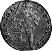 Netherlands 30 Gulden (Pattern) KM# Pn7 LUCTOR ET EMERGOA coin reverse