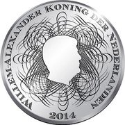 Netherlands 5 Euro 200 years of the Netherlands Central Bank 2014 KM# 353 WILLEM-ALEXANDER KONING DER NEDERLANDEN 2014 coin obverse Netherlands 5 Euro 200 years of the Netherlands Central Bank 2014 KM# 353 WILLEM-ALEXANDER KONING DER NEDERLANDEN 2014 coin obverse