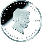 Netherlands 5 Euro 200th Anniversary of the Battle of Waterloo 2015 Proof KM# 365.2 KONING DER NEDERLANDEN 2015 WILLEM ALEXANDER coin obverse Netherlands 5 Euro 200th Anniversary of the Battle of Waterloo 2015 Proof KM# 365.2 KONING DER NEDERLANDEN 2015 WILLEM ALEXANDER coin obverse