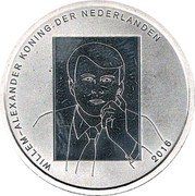 Netherlands 5 Euro Willem-Alexander Jheronimus Bosch 2016 Proof KM# 374 WILLEM-ALEXANDER KONING DER NEDERLANDEN 2016 coin obverse Netherlands 5 Euro Willem-Alexander Jheronimus Bosch 2016 Proof KM# 374 WILLEM-ALEXANDER KONING DER NEDERLANDEN 2016 coin obverse