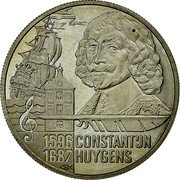 Netherlands 5 Euro 400th Birthday of poet Constantijn Huygens 1996 ☤ + b&a X# 126 1596 1687 CONSTANTIJN HUYGENS coin reverse Netherlands 5 Euro 400th Birthday of poet Constantijn Huygens 1996 ☤ + b&a X# 126 1596 1687 CONSTANTIJN HUYGENS coin reverse