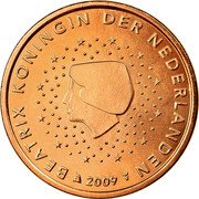 Netherlands 5 Euro Cent Globe 2009 KM# 236 BEATRIX KONINGIN DER NEDERLANDEN 2010 coin obverse Netherlands 5 Euro Cent Globe 2009 KM# 236 BEATRIX KONINGIN DER NEDERLANDEN 2010 coin obverse