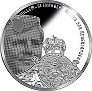 Netherlands 5 Euro De Wadden Sea 2016 Proof KM# 370 WILLEM-ALEXANDER KONING DER NEDERLANDEN JE MAIN coin obverse Netherlands 5 Euro De Wadden Sea 2016 Proof KM# 370 WILLEM-ALEXANDER KONING DER NEDERLANDEN JE MAIN coin obverse