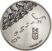 Portugal 5 Euro Dinheirosaurus Lourinhanensis 2021 5 € PORTUGAL 2021 coin obverse