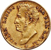 Netherlands 5 Guldens William II 1827 B KM# 60 WILLEM KONING - DER NED. G.H.V.L. coin obverse Netherlands 5 Guldens William II 1827 B KM# 60 WILLEM KONING - DER NED. G.H.V.L. coin obverse