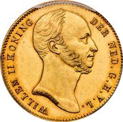 Netherlands 5 Guldens William II 1848 B KM# 77 WILLEM II KONING DER NED G H L V coin obverse Netherlands 5 Guldens William II 1848 B KM# 77 WILLEM II KONING DER NED G H L V coin obverse