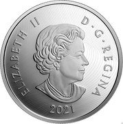 Canada 50 Dollars (Lake Louise) ELIZABETH II D G REGINA 2021 SB coin obverse Canada 50 Dollars (Lake Louise) ELIZABETH II D G REGINA 2021 SB coin obverse