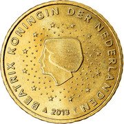 Netherlands 50 Euro Cent Beatrix 2nd map 2013 KM# 270 BEATRIX KONINGIN DER NEDERLANDEN 2010 coin obverse Netherlands 50 Euro Cent Beatrix 2nd map 2013 KM# 270 BEATRIX KONINGIN DER NEDERLANDEN 2010 coin obverse