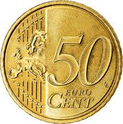 Netherlands 50 Euro Cent Beatrix 2nd map 2013 KM# 270 50 EURO CENT LL coin reverse Netherlands 50 Euro Cent Beatrix 2nd map 2013 KM# 270 50 EURO CENT LL coin reverse