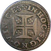 Portugal 50 Reis (Pedro Prince Regent) IN HOC SIGNO VINCES coin reverse Portugal 50 Reis (Pedro Prince Regent) IN HOC SIGNO VINCES coin reverse