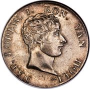 Netherlands 50 Stuivers Louis Napoleon 1808 KM# 28 NAP. LODEW. I. KON. VAN HOLL coin obverse Netherlands 50 Stuivers Louis Napoleon 1808 KM# 28 NAP. LODEW. I. KON. VAN HOLL coin obverse