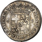 Netherlands 6 Stuivers 1710 KM# 82 Utrecht Province Standard Coinage coin obverse Netherlands 6 Stuivers 1710 KM# 82 Utrecht Province Standard Coinage coin obverse