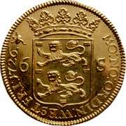 Netherlands 6 Stuivers Friesland 1726 Turnip KM# 102.2a MO NO ORDIN WESTFRI 1726 6S coin obverse Netherlands 6 Stuivers Friesland 1726 Turnip KM# 102.2a MO NO ORDIN WESTFRI 1726 6S coin obverse