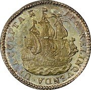 Netherlands 6 Stuivers (Scheepjesschelling) Sailing Ship 1753 KM# 90a ITA RELINQ VENDA UT ACCEPTA coin reverse Netherlands 6 Stuivers (Scheepjesschelling) Sailing Ship 1753 KM# 90a ITA RELINQ VENDA UT ACCEPTA coin reverse