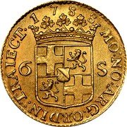Netherlands 6 S 1788 KM# 101a Utrecht Province Standard Coinage 1788 6 S MO NO ARG ORDIN TRAIECT coin obverse Netherlands 6 S 1788 KM# 101a Utrecht Province Standard Coinage 1788 6 S MO NO ARG ORDIN TRAIECT coin obverse