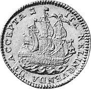 Netherlands 6 Stuivers (Scheepjesschelling) KM# 90.1 ITA RELINQVENDA JJT ACCEPTA coin reverse Netherlands 6 Stuivers (Scheepjesschelling) KM# 90.1 ITA RELINQVENDA JJT ACCEPTA coin reverse