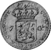 Netherlands 7 Gl 1760 Knotted tree KM# 85.2 Gelderland Province Standart Coinage CONCORDIA RES PARVÆ CRESCUNT 17 60 7 GL coin reverse Netherlands 7 Gl 1760 Knotted tree KM# 85.2 Gelderland Province Standart Coinage CONCORDIA RES PARVÆ CRESCUNT 17 60 7 GL coin reverse
