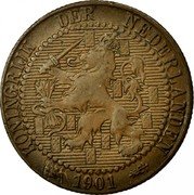 Netherlands Cent Wilhelmina I 1901 KM# 131 KONINGRIJK DER NEDERLANDEN 1901 coin obverse Netherlands Cent Wilhelmina I 1901 KM# 131 KONINGRIJK DER NEDERLANDEN 1901 coin obverse
