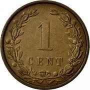 Netherlands Cent Wilhelmina I 1901 KM# 131 1 CENT coin reverse Netherlands Cent Wilhelmina I 1901 KM# 131 1 CENT coin reverse