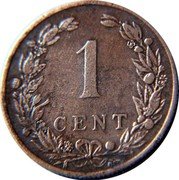 Netherlands Cent Wilhelmina I 1901 KM# 130 1 CENT coin reverse Netherlands Cent Wilhelmina I 1901 KM# 130 1 CENT coin reverse