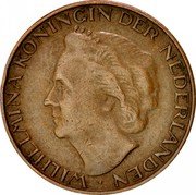 Netherlands Cent Wilhelmina 1948 KM# 175 WILHELMINA KONINGIN DER NEDERLANDEN coin obverse Netherlands Cent Wilhelmina 1948 KM# 175 WILHELMINA KONINGIN DER NEDERLANDEN coin obverse