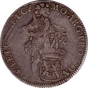 Netherlands Ducat 1707 Knight on horse KM# 38.1 Gelderland Province Standart Coinage MO ARG PRO CONFOE BELG D GEL C Z coin obverse Netherlands Ducat 1707 Knight on horse KM# 38.1 Gelderland Province Standart Coinage MO ARG PRO CONFOE BELG D GEL C Z coin obverse