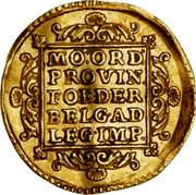 Netherlands Ducat 1 Ducat 1744 KM# 12.2 MO:ORD: PROVIN. FOEDER BELG: AD LEG IMP coin reverse Netherlands Ducat 1 Ducat 1744 KM# 12.2 MO:ORD: PROVIN. FOEDER BELG: AD LEG IMP coin reverse