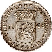 Netherlands Ducat 1748 KM# 52.1 Zeelandia Province Standard Coinage CONCORDIA RES PARVÆ CRESCUNT 1748 coin reverse Netherlands Ducat 1748 KM# 52.1 Zeelandia Province Standard Coinage CONCORDIA RES PARVÆ CRESCUNT 1748 coin reverse