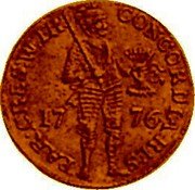 Netherlands Ducat 1776 KM# 93.5 West Friesland Province Standard Coinage CONCORDIA RES PAR RES W TR 17 76 coin obverse