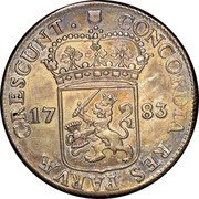 Netherlands Ducat 1785 KM# 93.1 Utrecht Province Standard Coinage CONCORDIA RES PARVÆ CRESCUNT 1783 coin reverse Netherlands Ducat 1785 KM# 93.1 Utrecht Province Standard Coinage CONCORDIA RES PARVÆ CRESCUNT 1783 coin reverse
