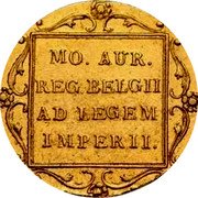 Netherlands Ducat William I 1827 KM# 50.1 MO. AUR. REG. BELGII. AD LEGEM. IMPERII. coin reverse Netherlands Ducat William I 1827 KM# 50.1 MO. AUR. REG. BELGII. AD LEGEM. IMPERII. coin reverse