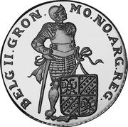 Netherlands Ducat Seven Provinces - Groningen 1994 Proof KM# 218 MO . NO . ARG . REG . BELGII . GRON . coin reverse Netherlands Ducat Seven Provinces - Groningen 1994 Proof KM# 218 MO . NO . ARG . REG . BELGII . GRON . coin reverse