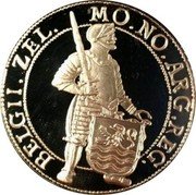 Netherlands Ducat Seven Provinces - Zeeland 1995 Proof KM# 221 MO NO ARG REG BELGII ZEL coin reverse Netherlands Ducat Seven Provinces - Zeeland 1995 Proof KM# 221 MO NO ARG REG BELGII ZEL coin reverse