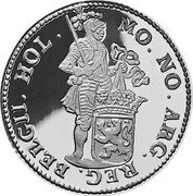 Netherlands Ducat Seven Provinces - Holland 1996 Proof KM# 222 MO NO ARG REG BELGII HOL coin reverse Netherlands Ducat Seven Provinces - Holland 1996 Proof KM# 222 MO NO ARG REG BELGII HOL coin reverse