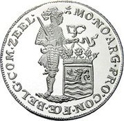 Netherlands Ducat Seven Provinces - Zeeland 2004 Proof KM# 258 MO NO ARG PRO CON FOE BELG COM ZEEL coin reverse