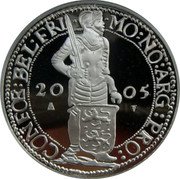 Netherlands Ducat Seven Provinces - Friesland 2005 Proof KM# 259 CONFOE BEL FRI MO NO ARG PRO 20 05 coin reverse