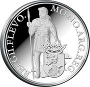 Netherlands Ducat Twelve Provinces - Flevoland 2014 Proof KM# 352 MO NO ARG REG BELGII FL coin reverse
