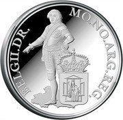 Netherlands Ducat Twelve Provinces - Drenthe 2014 Proof KM# 361 MO. NO. ARG. REG. BELGII. DR. coin reverse