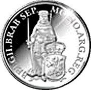 Netherlands Ducat Twelve Provinces - Noord-Brabant 2015 Proof KM# 368 BBL GII.BRAB SEP. MONO.ARG.REG coin reverse Netherlands Ducat Twelve Provinces - Noord-Brabant 2015 Proof KM# 368 BBL GII.BRAB SEP. MONO.ARG.REG coin reverse
