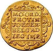 Netherlands Ducat (Standing Armored Knight Batavian) KM# 11.3 MO ORD PROVIN FOEDER BELG AD LEG IMP coin reverse Netherlands Ducat (Standing Armored Knight Batavian) KM# 11.3 MO ORD PROVIN FOEDER BELG AD LEG IMP coin reverse