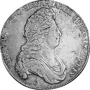Netherlands Ducaton Philip V 1703 Hand KM# 131.2 PHILIPPUS V D G HISPANIARUM ET INDIARUM REX coin obverse Netherlands Ducaton Philip V 1703 Hand KM# 131.2 PHILIPPUS V D G HISPANIARUM ET INDIARUM REX coin obverse