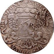Netherlands Ducaton West Friesland Province 1713 Crane KM# 107.2 CONCORDIA RES PARVÆ CRESCUNT coin reverse Netherlands Ducaton West Friesland Province 1713 Crane KM# 107.2 CONCORDIA RES PARVÆ CRESCUNT coin reverse