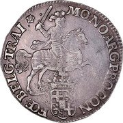 Netherlands Ducaton Utrecht Province 1731 KM# 83.1 MO NO ARG PRO CON FOE BELG TRAI coin obverse Netherlands Ducaton Utrecht Province 1731 KM# 83.1 MO NO ARG PRO CON FOE BELG TRAI coin obverse