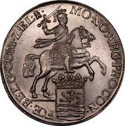 Netherlands Ducaton Zeelandia Province 1762 KM# 57.2 MON NOV ARG PRO CON FOED BELG COM ZEL coin obverse Netherlands Ducaton Zeelandia Province 1762 KM# 57.2 MON NOV ARG PRO CON FOED BELG COM ZEL coin obverse