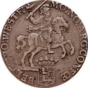 Netherlands Ducaton West Friesland Province Knight 1774 Herringship KM# 127.2 MO NO ARG CONFOE BELG WESTF coin obverse Netherlands Ducaton West Friesland Province Knight 1774 Herringship KM# 127.2 MO NO ARG CONFOE BELG WESTF coin obverse