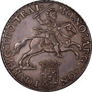 Netherlands Ducaton KM# 92.2 Utrecht Province Standard Coinage MO : NO : ARG : CON FOE : BELG : PRO : TRAI coin obverse Netherlands Ducaton KM# 92.2 Utrecht Province Standard Coinage MO : NO : ARG : CON FOE : BELG : PRO : TRAI coin obverse