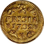 Netherlands Duit Friesland Province 1702 KM# 80b FRISIA 1717 coin reverse Netherlands Duit Friesland Province 1702 KM# 80b FRISIA 1717 coin reverse