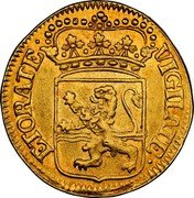 Netherlands Duit 1741 KM# 90b Overijssel Province Standard Coinage OVER YSSEL 1741 coin obverse