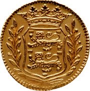 Netherlands Duit 1741 KM# 126b West Friesland Province Standard Coinage coin obverse Netherlands Duit 1741 KM# 126b West Friesland Province Standard Coinage coin obverse